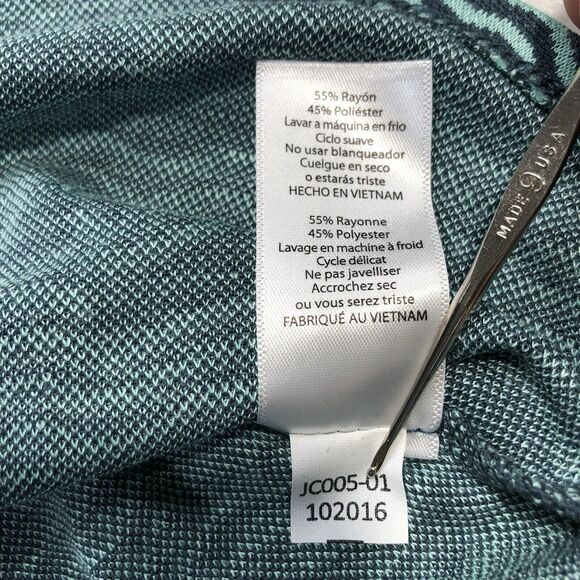 NEW LuLaRoe CARLY SWING DRESS Size XXS Abstract Green Teal NWT - Picture 7 of 9